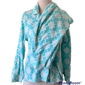 Whispers Pretty Turquoise Fleece Pajama Set